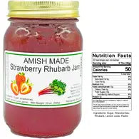 Amish Fresh Jam-Strawberry Rhubarb(10)