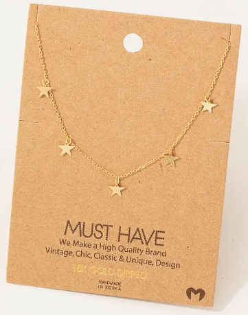 11115-Mini Stars Necklace(18)