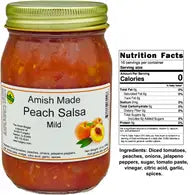 Amish Fresh Salsa-Peach Mild(10)